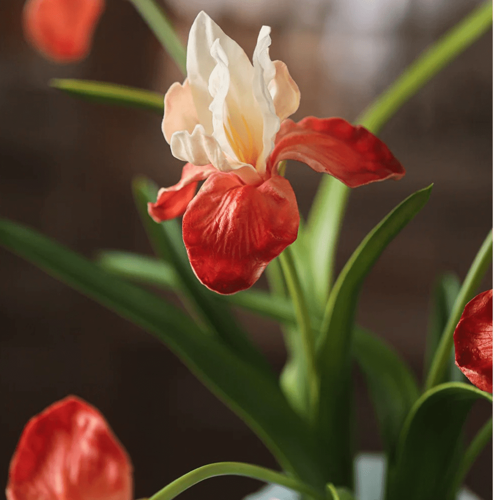 Silk Iris Flower 22" Tall - RusticReach
