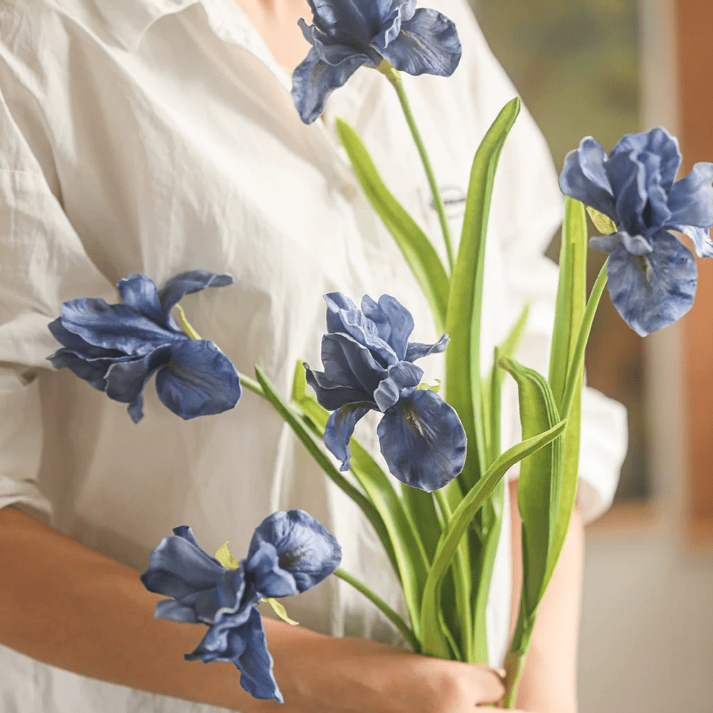 Silk Iris Flower 22" Tall - RusticReach