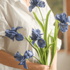 Silk Iris Flower 22" Tall - RusticReach