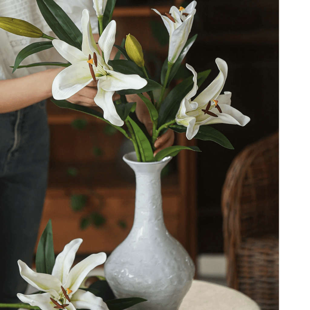 Artificial Real Touch Lily Stem 30" Tall - RusticReach