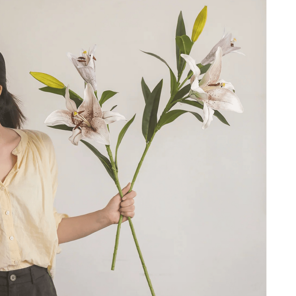 Artificial Real Touch Lily Stem 30" Tall - RusticReach