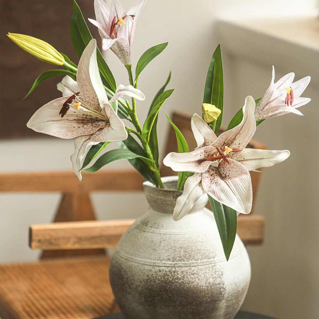 Artificial Real Touch Lily Stem 30" Tall