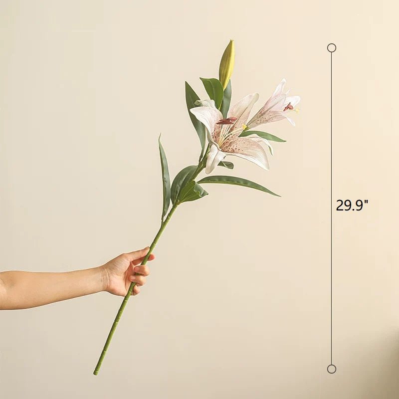 Artificial Real Touch Lily Stem 30" Tall - RusticReach
