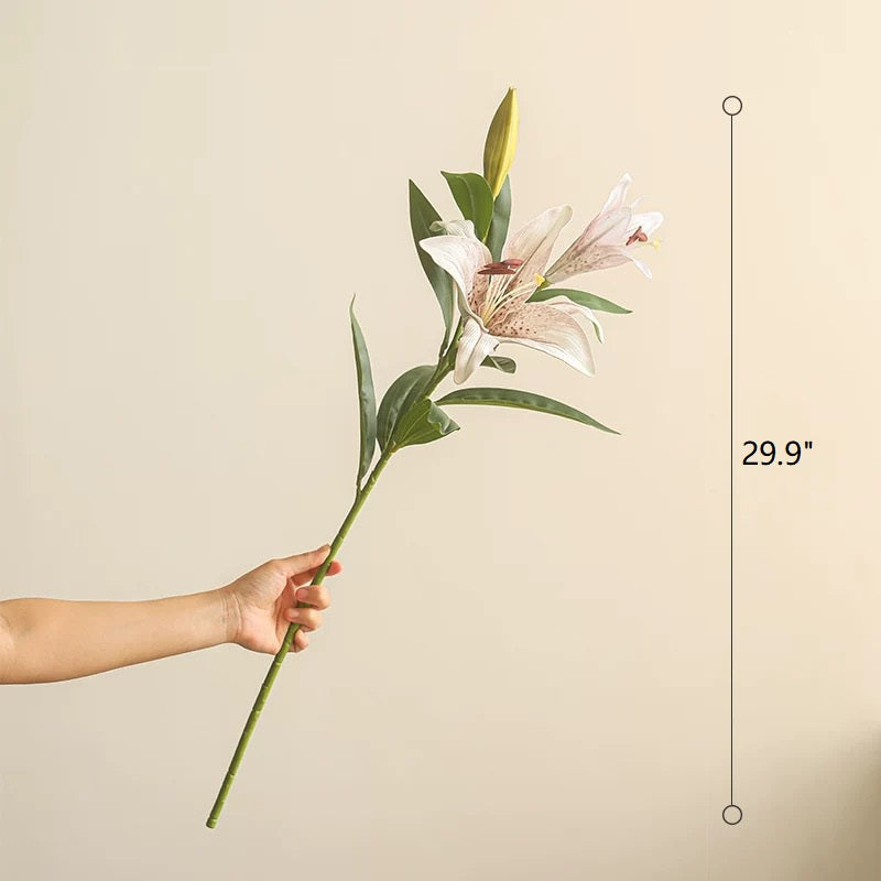 Artificial Real Touch Lily Stem 30" Tall