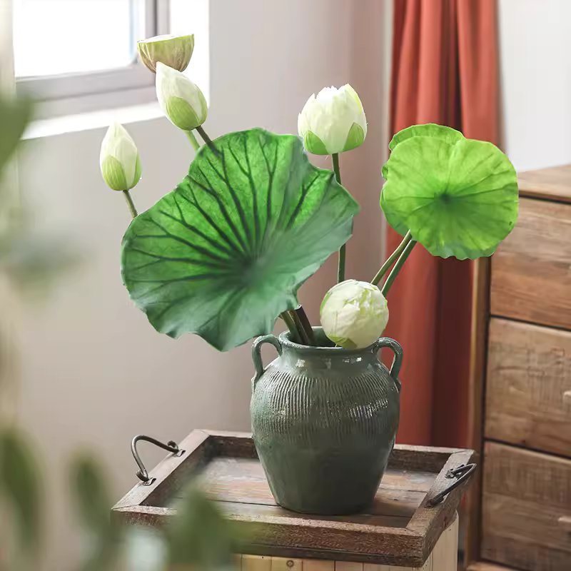 Artificial Lotus Flower and Seedpod - RusticReach
