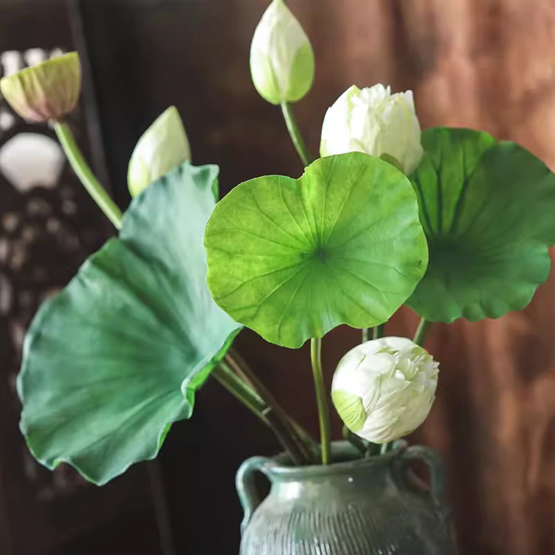 Artificial Lotus Flower and Seedpod