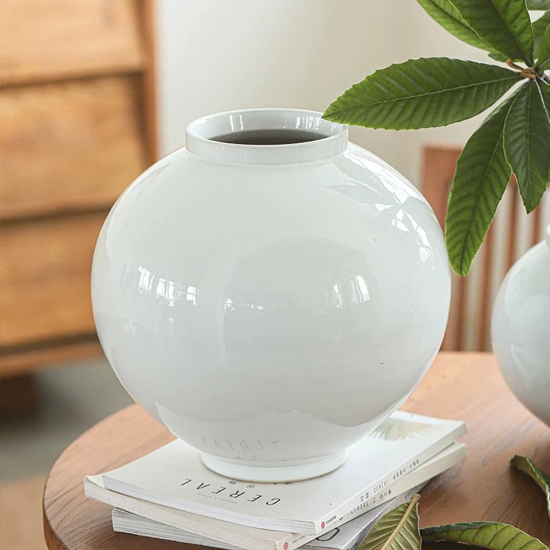 Water-Tight Large Belly Minimalist Vase