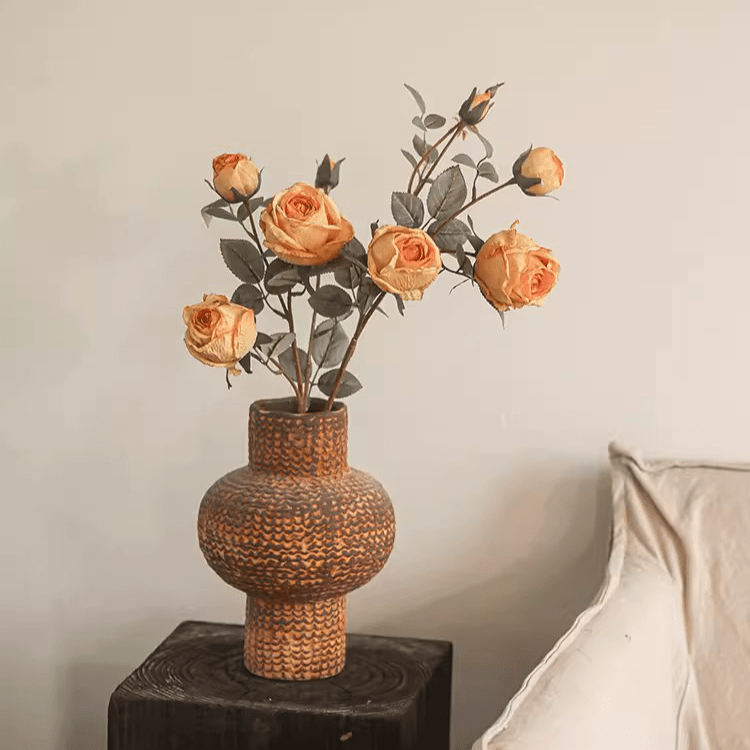 Miriya Large Rose Flower Stem 25.2" Tall - RusticReach