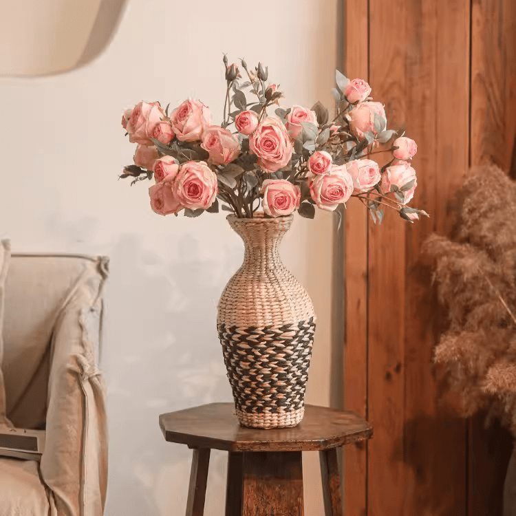 Miriya Large Rose Flower Stem 25.2" Tall - RusticReach