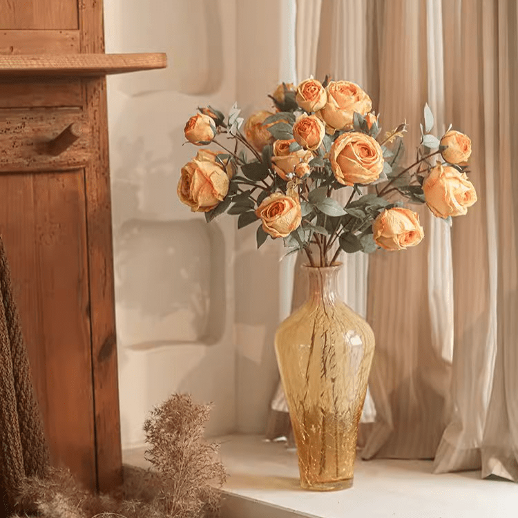 Miriya Large Rose Flower Stem 25.2" Tall - RusticReach