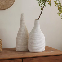 Narrow Neck Vase in White
