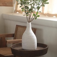 Narrow Neck Vase in White