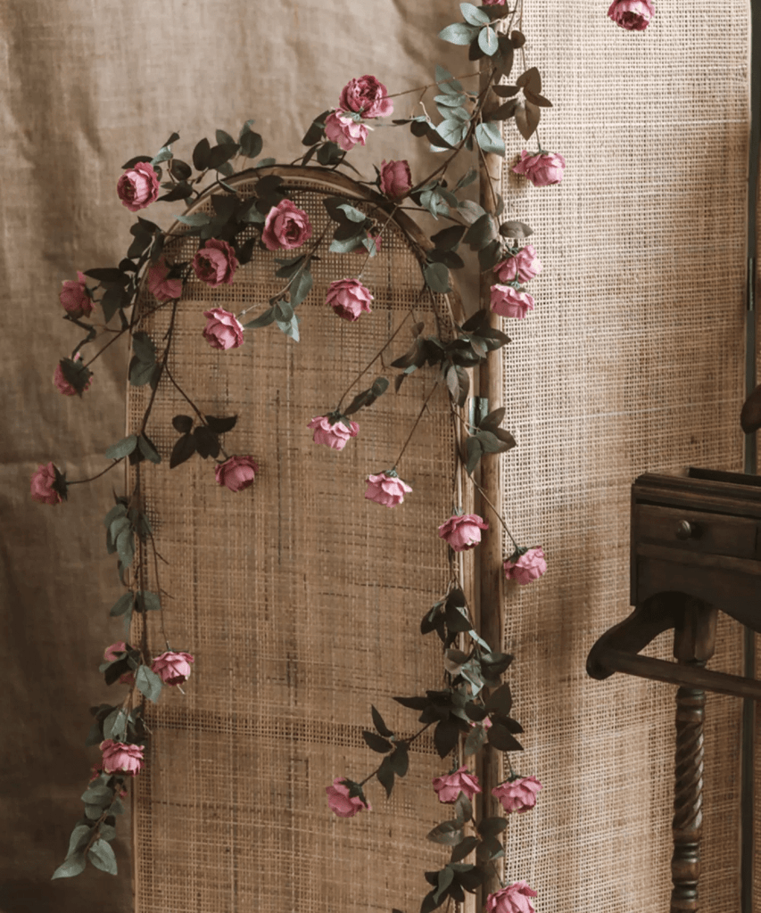 Artificial Small Peony Flower Vine 65" Long - RusticReach