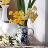 Pomegranate Hand - Painted Blue and White Porcelain Vase - RusticReach