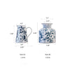 Pomegranate Hand - Painted Blue and White Porcelain Vase - RusticReach
