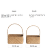 Rectangular Woven Carry Basket Organizer - RusticReach