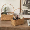 Rectangular Woven Carry Basket Organizer - RusticReach