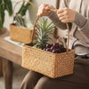 Rectangular Woven Carry Basket Organizer - RusticReach
