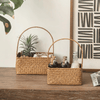 Rectangular Woven Carry Basket Organizer - RusticReach