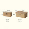 Rectangular Natural Straw Storage Basket with Lid - RusticReach