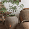 Round Earthenware Brown Pot - RusticReach