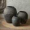 Round Earthenware Gray Pot - RusticReach
