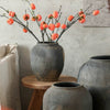 Round Earthenware Gray Pot - RusticReach