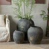 Round Earthenware Gray Pot - RusticReach