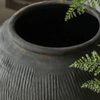 Round Earthenware Gray Pot - RusticReach