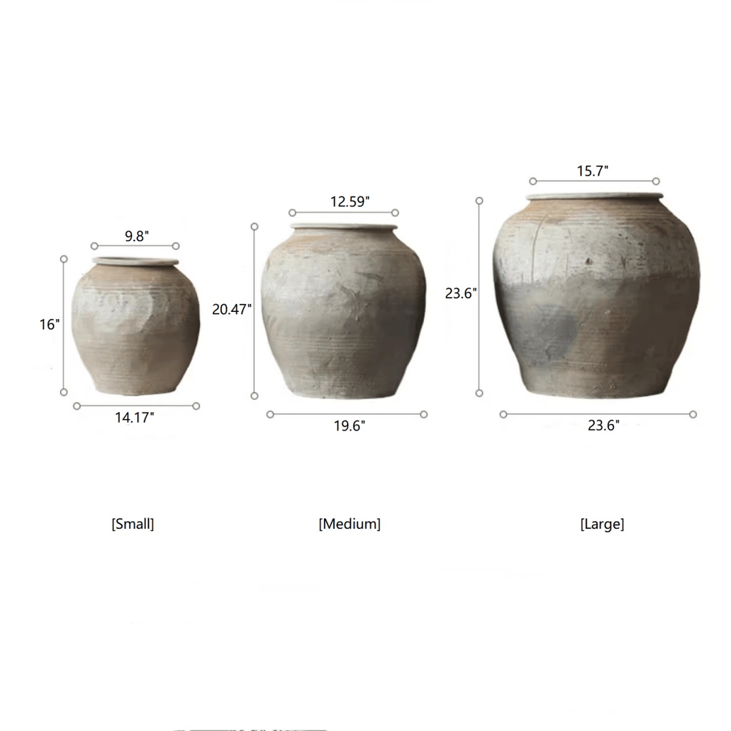 Round Earthenware Pot - RusticReach
