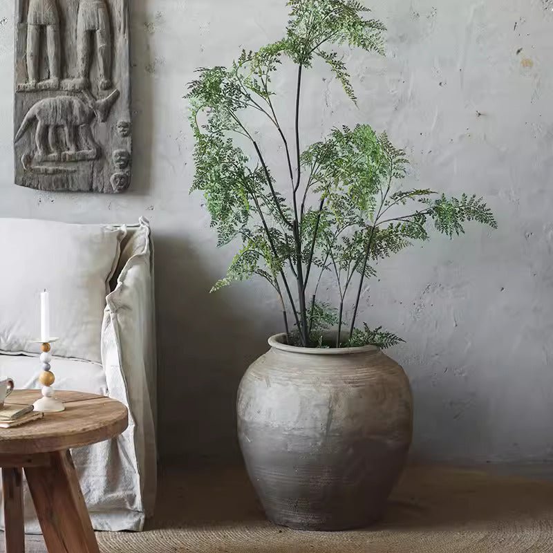 Round Earthenware Pot - RusticReach