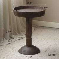 Round Noir Side Table