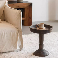 Round Noir Side Table