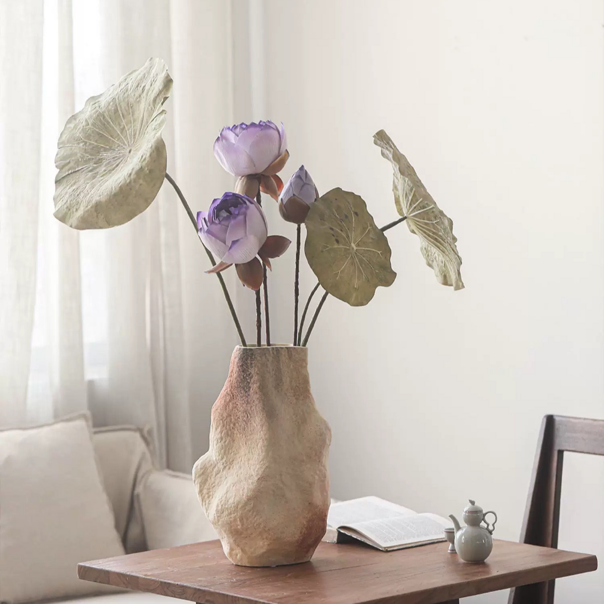 Artificial Rustic Lotus Stem