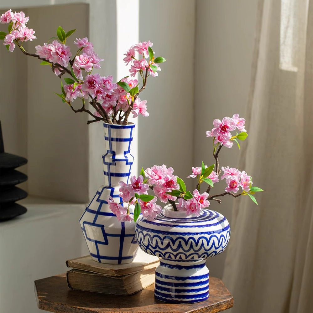 Small Peach Blossom Flower Stem 16.5" Tall - RusticReach
