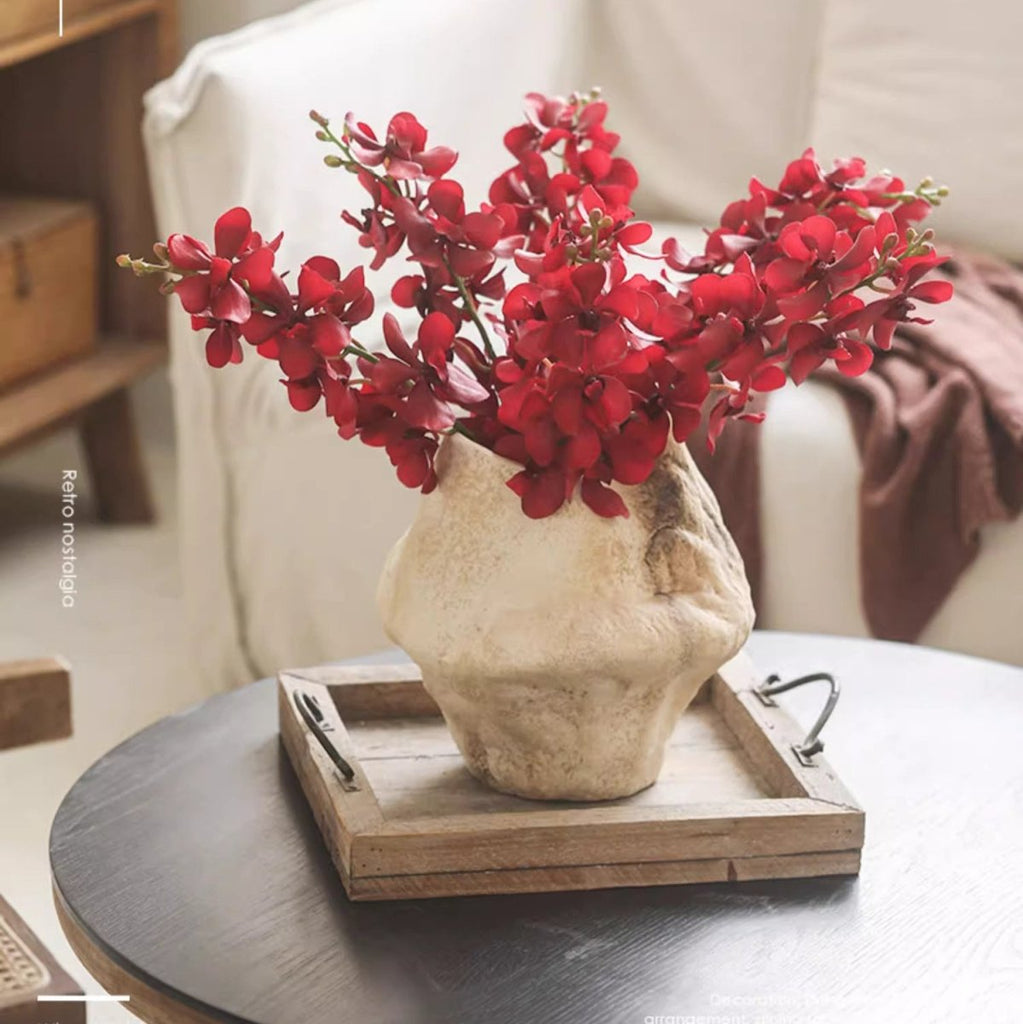 Single Red Orchid Stem 24" Tall - RusticReach