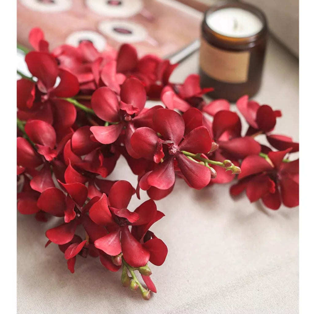 Single Red Orchid Stem 24" Tall - RusticReach