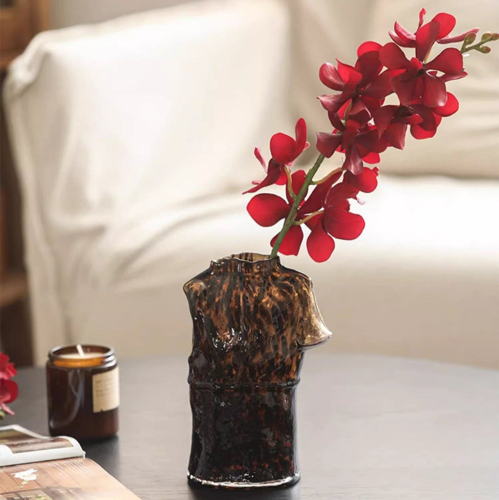Single Red Orchid Stem 24" Tall - RusticReach