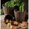 Spliced Solid Wood Planter Round - RusticReach