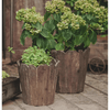 Spliced Solid Wood Planter Round - RusticReach