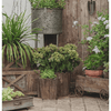 Spliced Solid Wood Planter Round - RusticReach