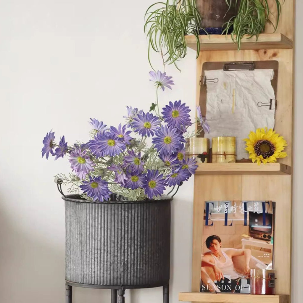 Summer Chrysanthemum Flower Stem in Purple 23.6" Tall - RusticReach
