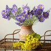 Summer Chrysanthemum Flower Stem in Purple 23.6" Tall - RusticReach