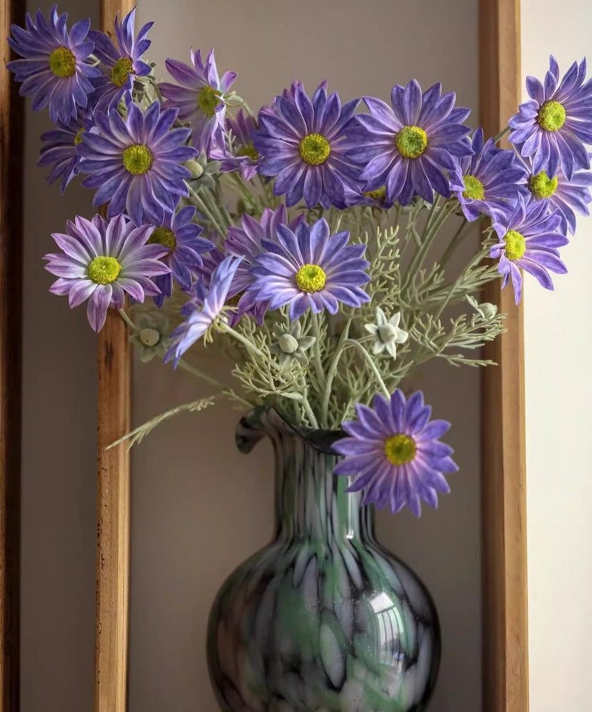 Summer Chrysanthemum Flower Stem in Purple 23.6" Tall - RusticReach