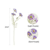 Summer Chrysanthemum Flower Stem in Purple 23.6" Tall - RusticReach