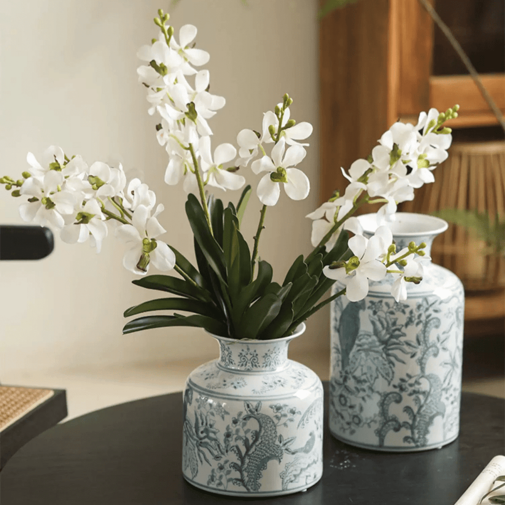 Faux Vanda Orchid Stem 24" Tall - RusticReach
