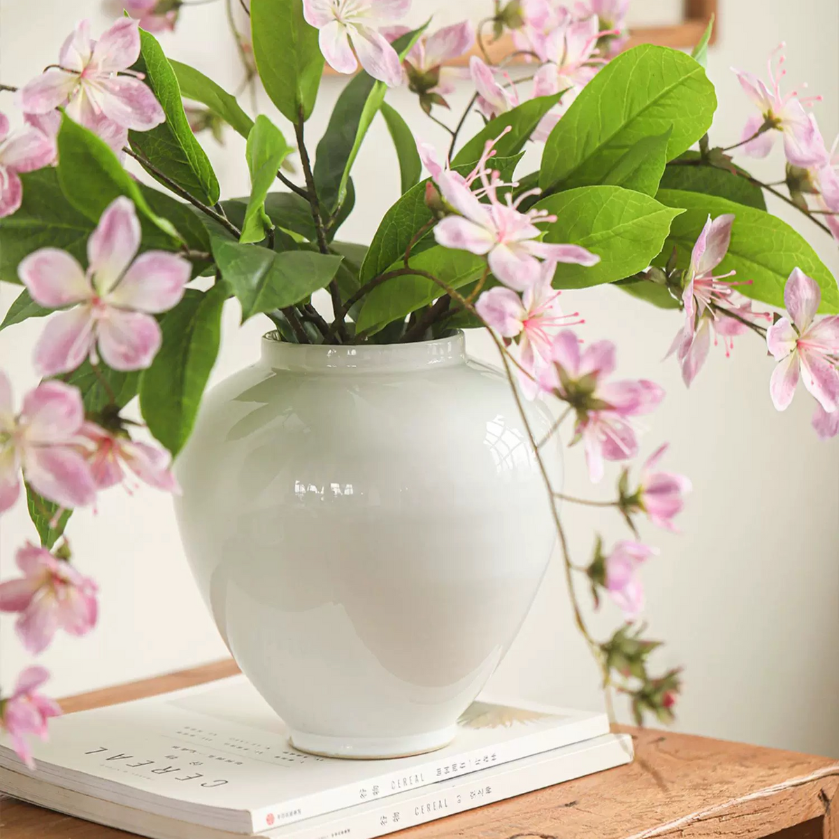 Water-Tight Minimalist White Vase