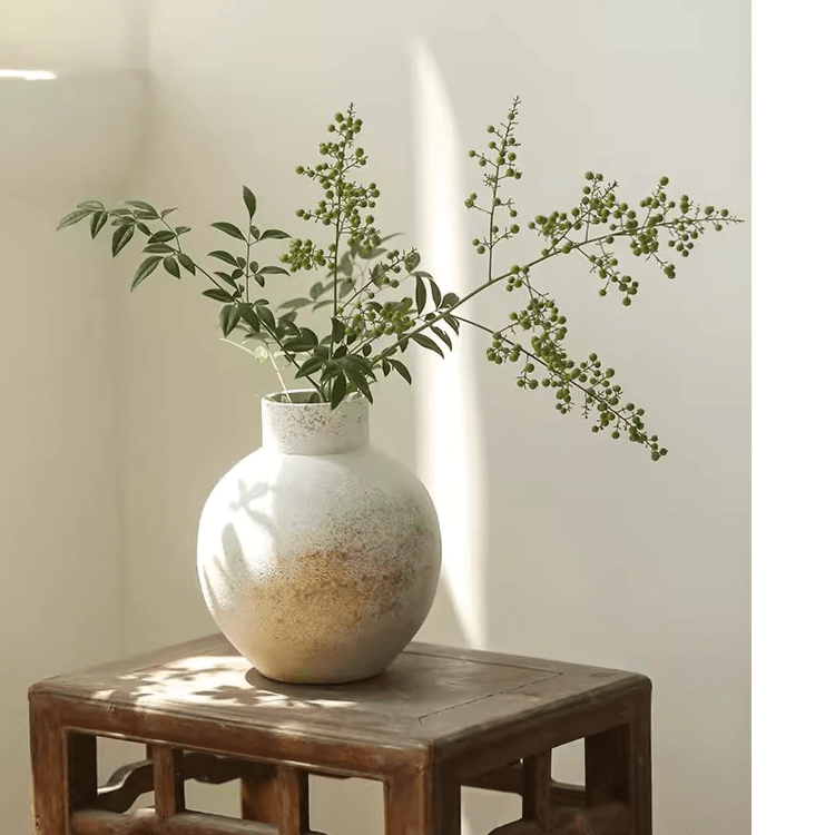 Watertight Coarse Round - Body Ceramic Vase - RusticReach