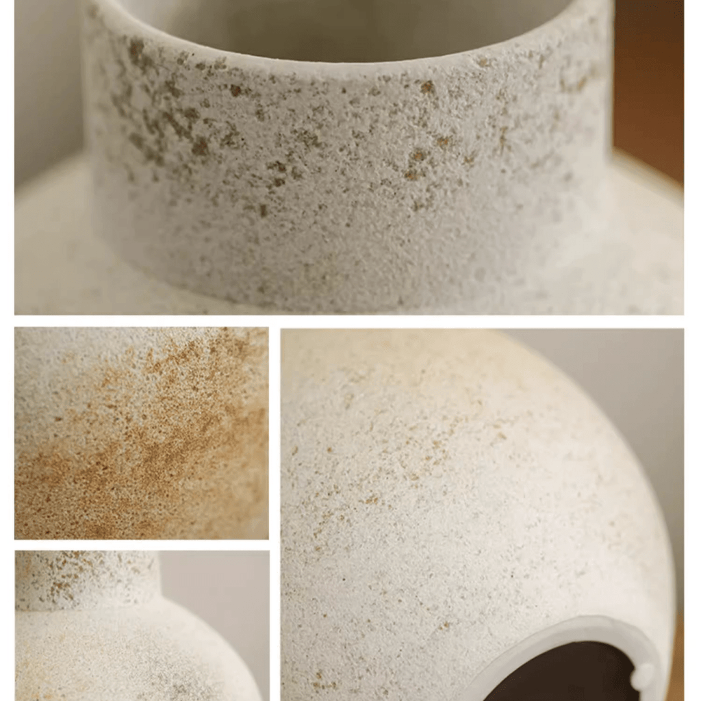 Watertight Coarse Round - Body Ceramic Vase - RusticReach