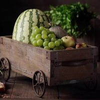 Wooden Wagon Planter Garden Flower Box - RusticReach